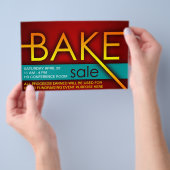 bakverkoop typografische flyers (Hand)
