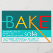 bakverkoop typografische flyers (Achterkant)