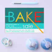 bakverkoop typografische flyers (Enkel)