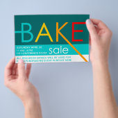 bakverkoop typografische flyers (Hand)