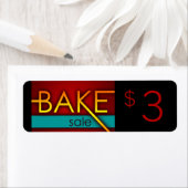 bakverkoop typografische flyers etiket (Insitu)