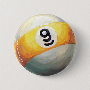 bal 9 ronde button 5,7 cm