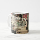 Bal aan boord door James Tissot, Victoriaanse kuns Koffiemok (Voorkant links)