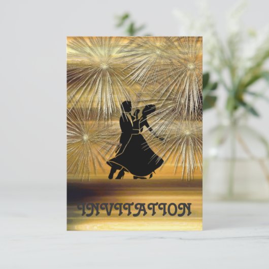 Bal Carnaval uitnodiging (Staand voorkant)