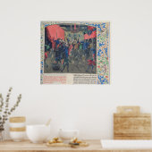 Bal des Ardents', Charles wordt gered Poster (Keuken)