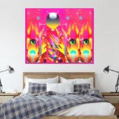 Bal Dropper Eye Popper Canvas Afdruk (Insitu (Slaapkamer))