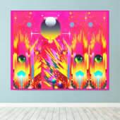 Bal Dropper Eye Popper Canvas Afdruk (Insitu (Houten vloer))