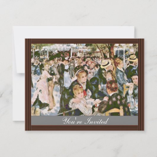 Bal du Moulin de la Galette door Pierre-auguste Kaart (Voorkant)