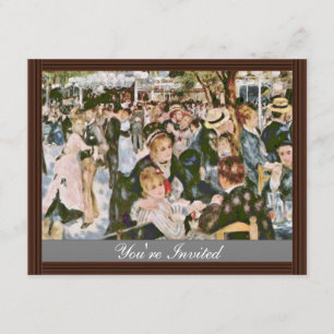 Bal du Moulin de la Galette door Pierre-auguste Kaart