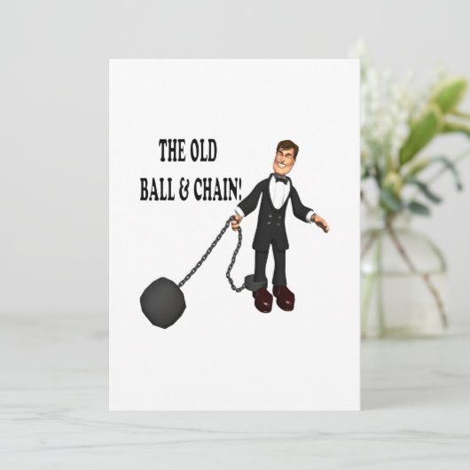 Bal En Keten Kaart (Staand voorkant)