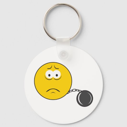 Bal en Ketting Gezicht Sleutelhanger (Voorkant)