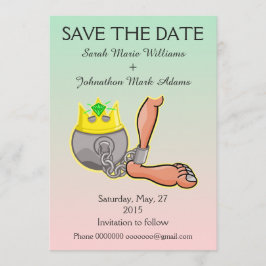 bal en ketting slaan de datum op save the date