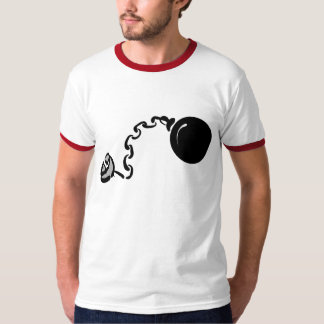 bal en ketting t-shirt