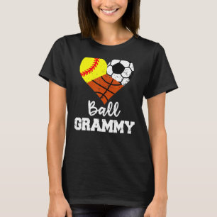 Bal Grammy Hart Softbal Voetbal Basketbal Gram T-shirt