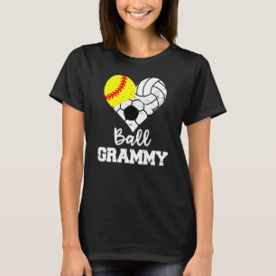 Bal Grammy Hart Softbal Volleybal Voetbal Gram T-shirt