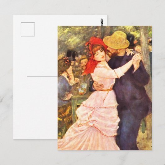 Bal in de Moulin de la Galette Auguste Renoir Briefkaart (Voorkant / Achterkant)