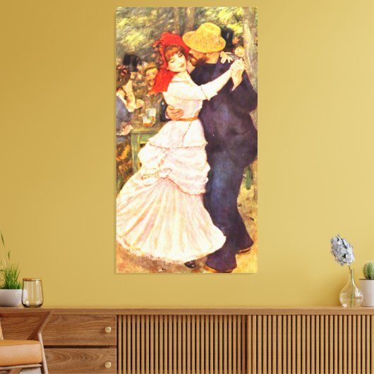 Bal in de Moulin de la Galette Auguste Renoir Canvas Afdruk (Insitu (Woonkamer))