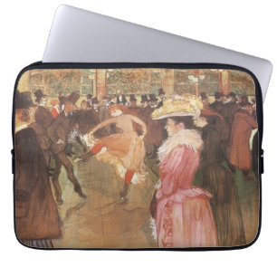 Bal in de Nachtclub door Toulouse Lautrec Laptop Sleeve