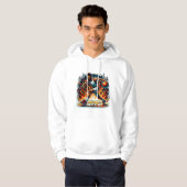 "Bal is Leven" Basketbal Hoodie Ontwerp - Dynamisc (Voorkant volledig)