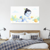 Bal Krishna Canvas Afdruk (Insitu (Slaapkamer))