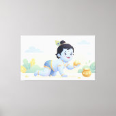 Bal Krishna Canvas Afdruk (Voorkant)