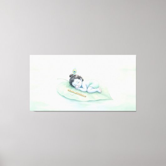 Bal Krishna Canvas Afdruk (Voorkant)