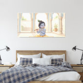 Bal Krishna Canvas Afdruk (Insitu (Slaapkamer))