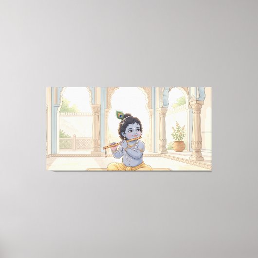 Bal Krishna Canvas Afdruk (Voorkant)
