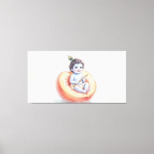 Bal Krishna Canvas Afdruk (Voorkant)