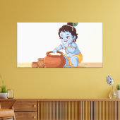 Bal Krishna Canvas Afdruk (Insitu (Woonkamer))