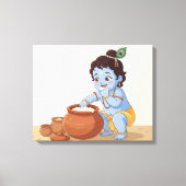 Bal Krishna Canvas Afdruk (Voorkant)
