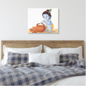 Bal Krishna Canvas Afdruk (Insitu (Slaapkamer))