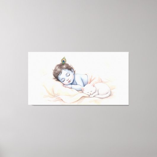 Bal Krishna Canvas Afdruk (Voorkant)