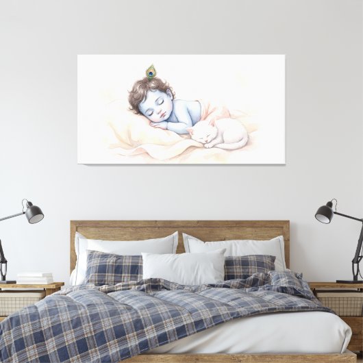 Bal Krishna Canvas Afdruk (Insitu (Slaapkamer))
