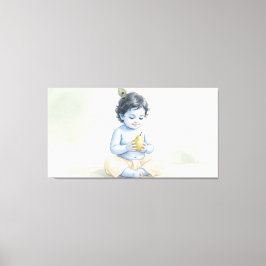 Bal Krishna Canvas Afdruk