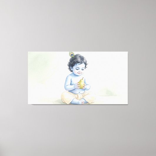 Bal Krishna Canvas Afdruk (Voorkant)