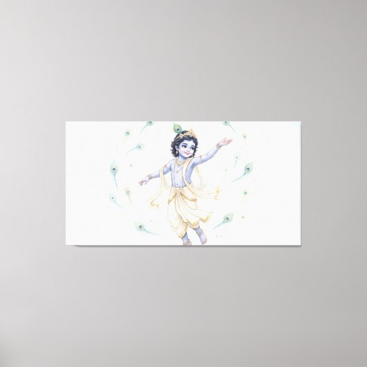 Bal Krishna Canvas Afdruk (Voorkant)