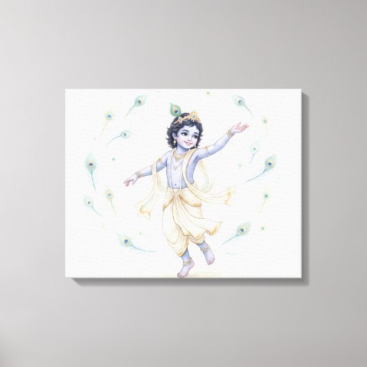 Bal Krishna Canvas Afdruk (Voorkant)