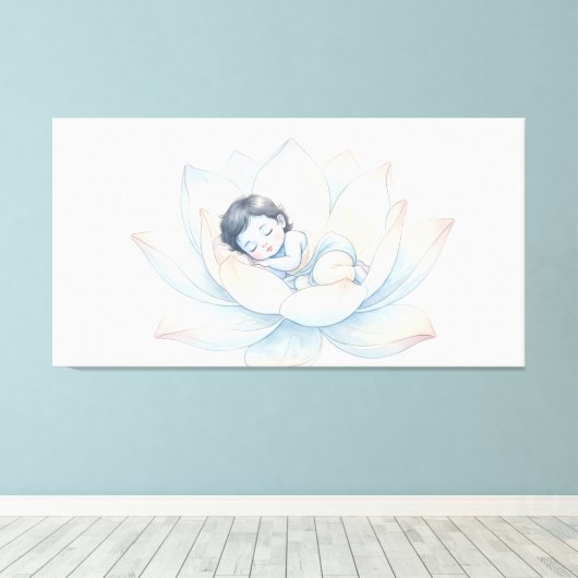 Bal Krishna Canvas Afdruk (Insitu (Houten vloer))