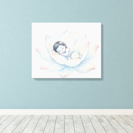 Bal Krishna Canvas Afdruk (Insitu (Houten vloer))