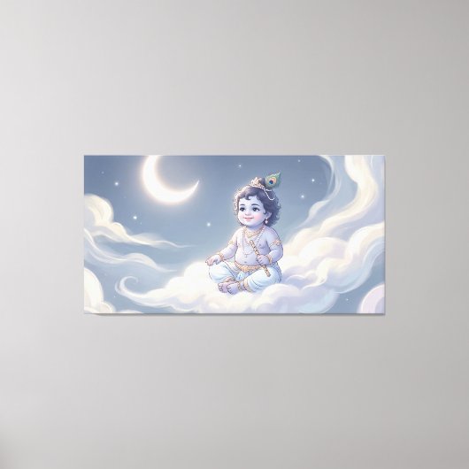 Bal Krishna Canvas Afdruk (Voorkant)
