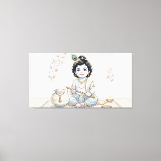 Bal Krishna Canvas Afdruk