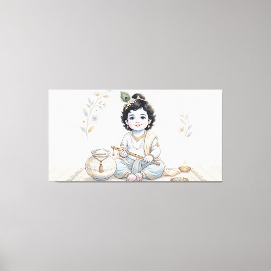 Bal Krishna Canvas Afdruk (Voorkant)