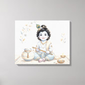 Bal Krishna Canvas Afdruk (Voorkant)