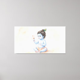 Bal Krishna Canvas Afdruk