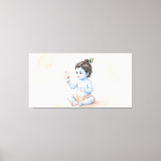 Bal Krishna Canvas Afdruk (Voorkant)