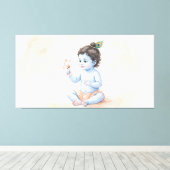 Bal Krishna Canvas Afdruk (Insitu (Houten vloer))