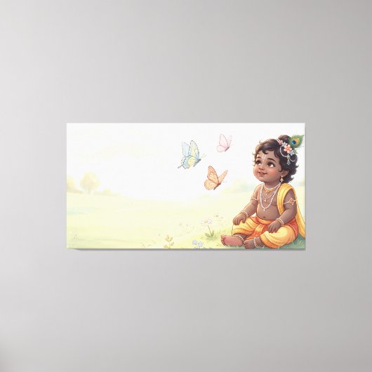 Bal Krishna Canvas Afdruk (Voorkant)
