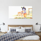 Bal Krishna Canvas Afdruk (Insitu (Slaapkamer))