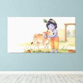Bal Krishna Canvas Afdruk (Insitu (Houten vloer))